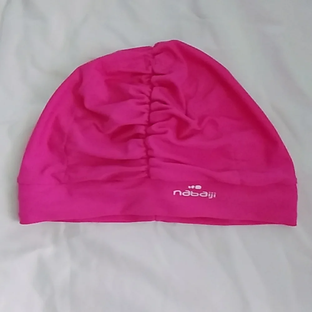 Oxylane Pink Swim Cap- Adult one size